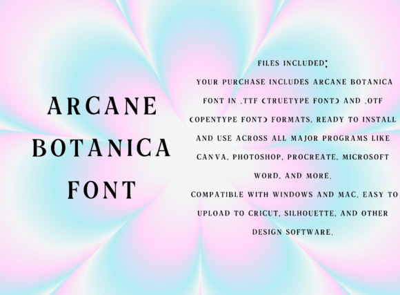 Arcane Botanica: A Whimsical Serif Font