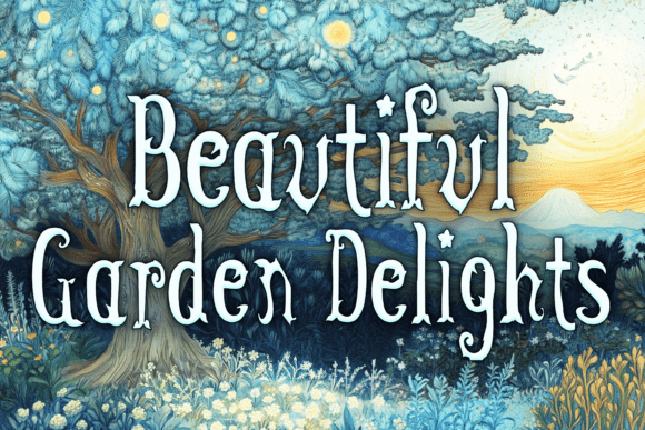Beautiful Garden Delights Font