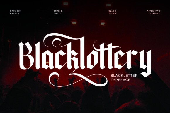 Blacklottery Font for Creative Makers