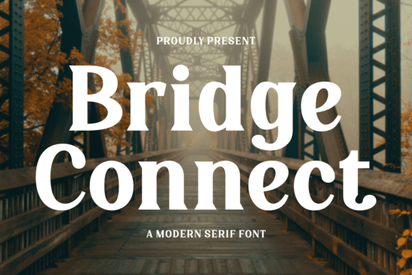 Bridge Connect: A Bold Serif Font for Business
