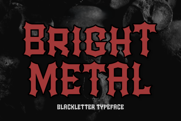 Bright Metal Font for Bold Design