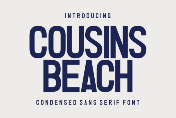 Cousins Beach Font for Web Design