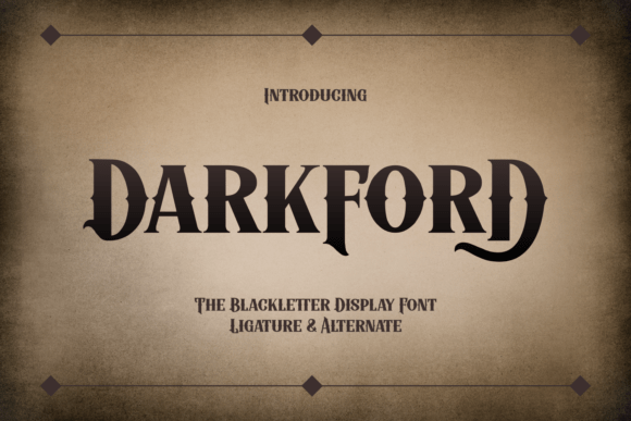 Darkford: A Bold Blackletter for Creative Projects