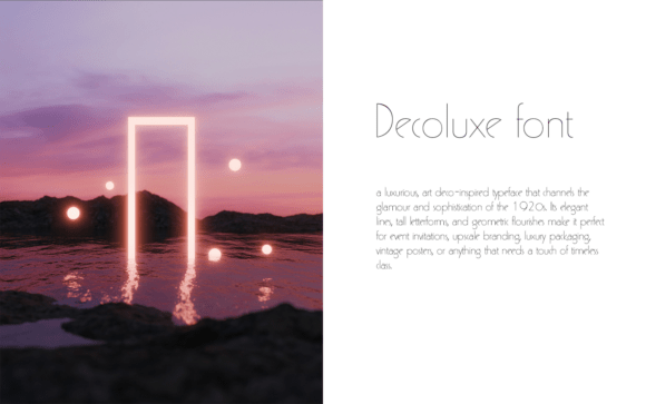 Decoluxe: A Font for Timeless Campaigns