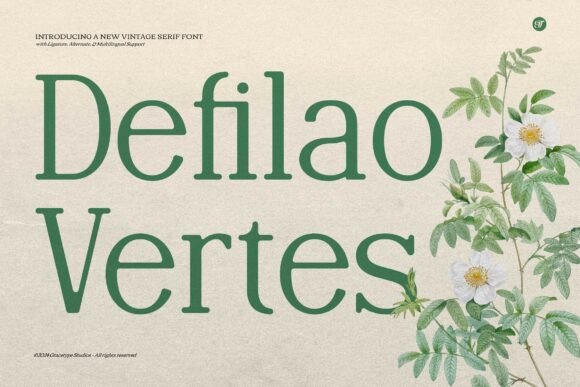 Defilao Vertes Font for Web Design
