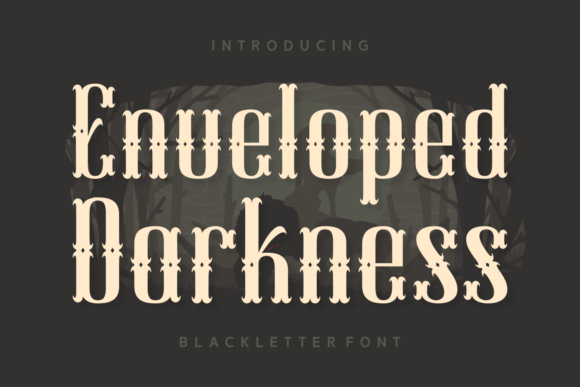 Enveloped Darkness Font