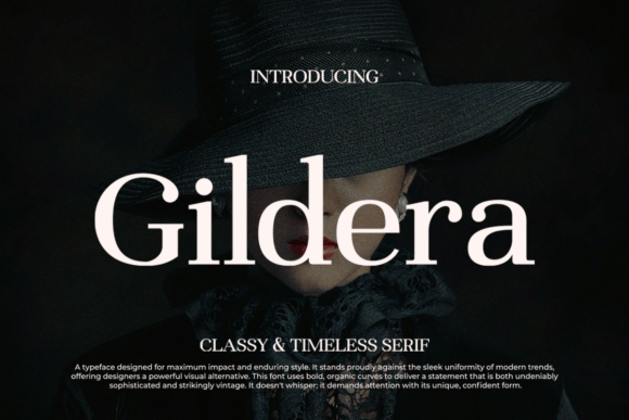 Gildera: A Bold Serif Font for Web Design