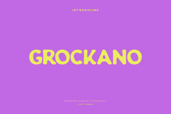 Grockano: A Fun Display Typeface for Creative Campaigns