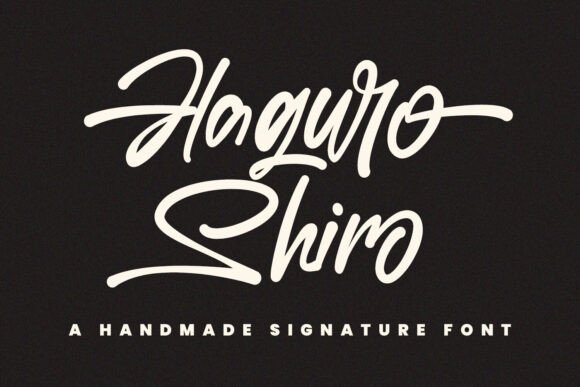 Haguro Shiro: A Confident Script Font for Digital Branding