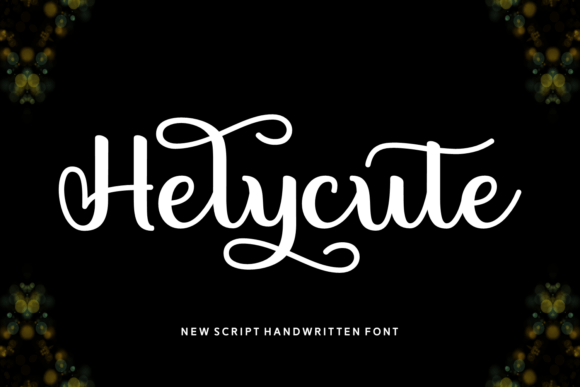 Helycute: A Confident Script Font for Modern Web Brands