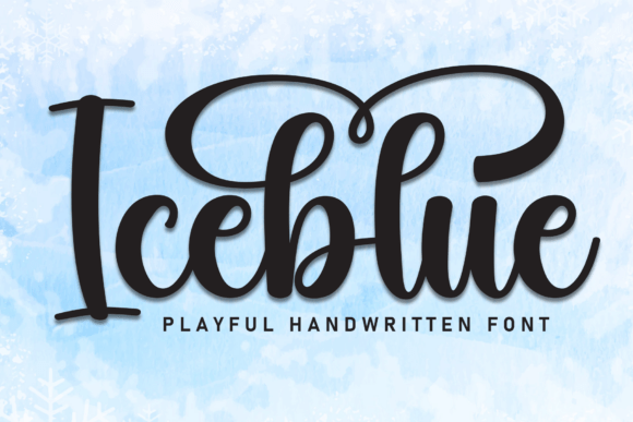 Iceblue: A Handwritten Script Font That Feels Like Your Brand’s First Smile