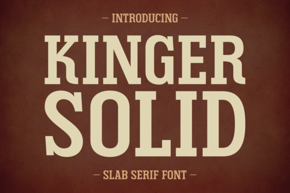 Kinger Solid Font for Bold Branding