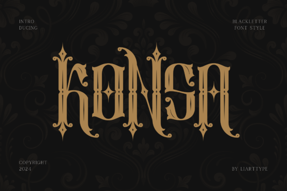 Konsa: A Luxurious Blackletter Font