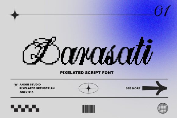 Larasati Pixelated: A Vintage-Meets-Modern Font