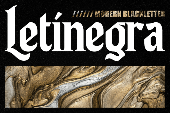 Letinegra: A Bold Blackletter Font