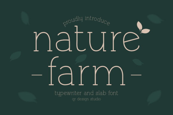 Naturefarm Font for Creative Projects
