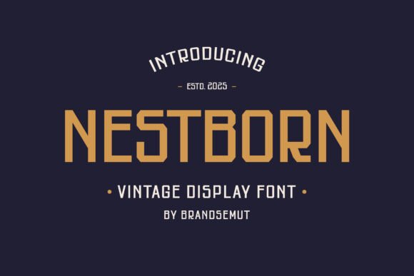 Nestborn: A Vintage Font for Modern Marketing