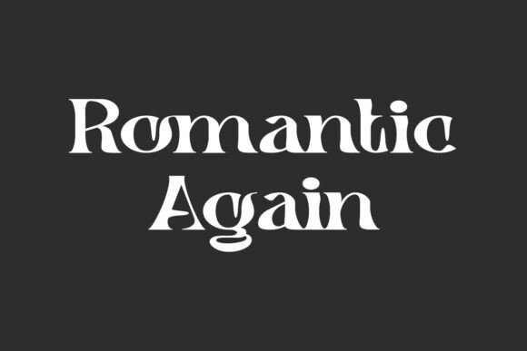 Romantic Again Font for Designers