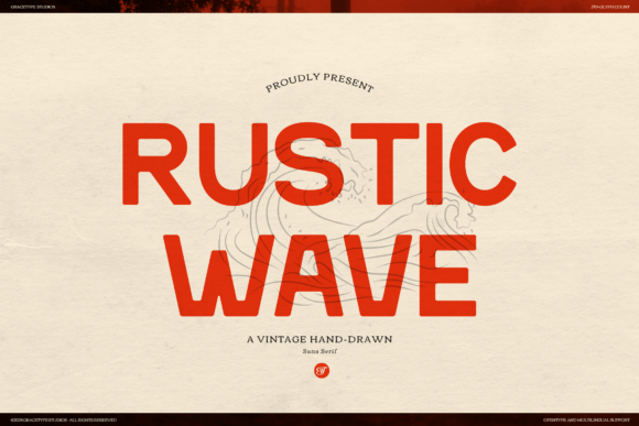 Rustic Wave: A Vintage Handdrawn Font