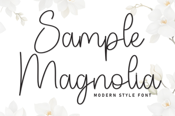Sample Magnolia: A Stylish Script Font