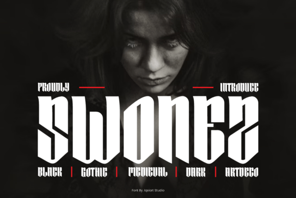 Swonez: A Bold Blackletter Font