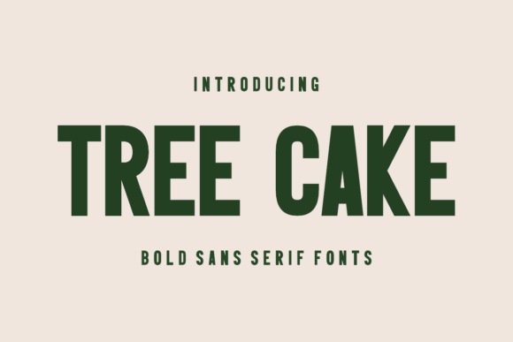 Tree Cake Font for Business