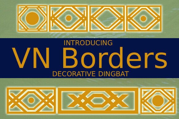 Vnborders: A Stylish Font for Creative Projects