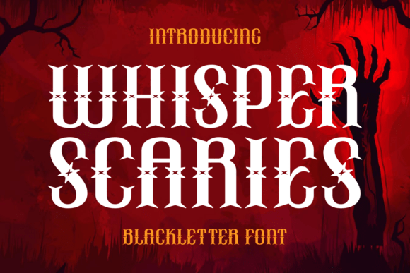Whisper Scaries Font for Craft Creations