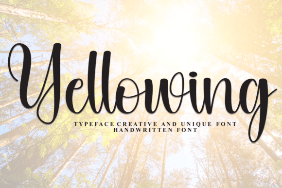 Yellowing: A Stylish Handwritten Font